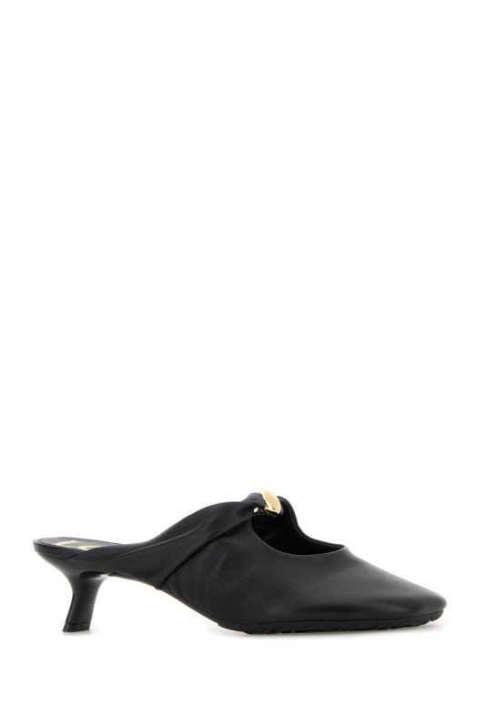 Black nappa leather Pebble mules Black LOEWE (L815379X95)