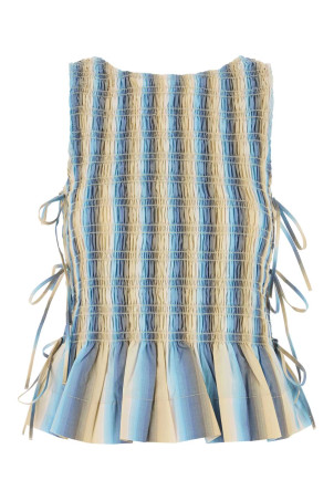 Multicolor cotton top Black GANNI (W0455)