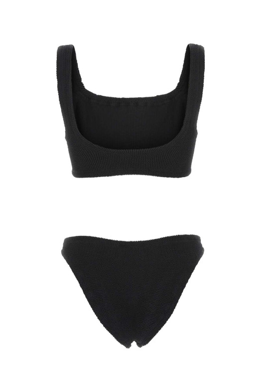 Black stretch nylon bikini Black HUNZA G (XANDRABIKINI)