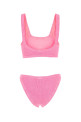 Fluo pink stretch nylon bikini Powdery HUNZA G (XANDRABIKINI)