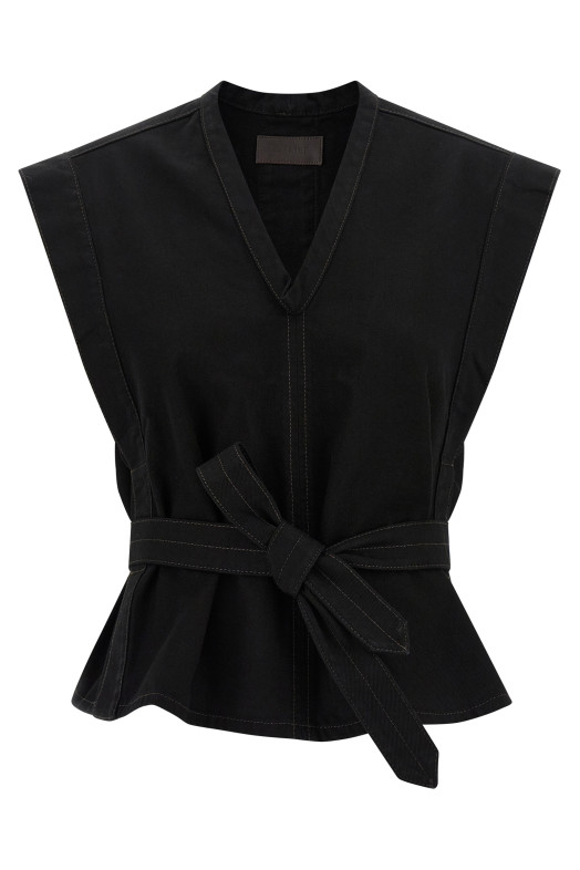 'Chasuble' vest Black