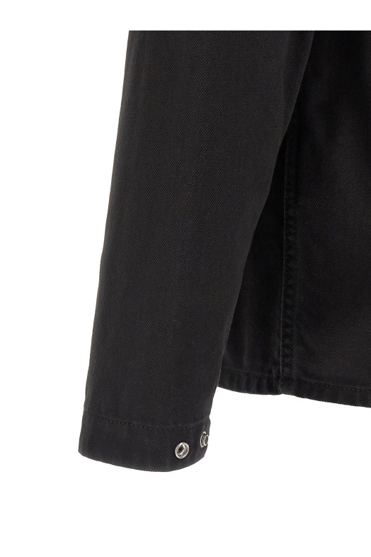 Denim overshirt Black