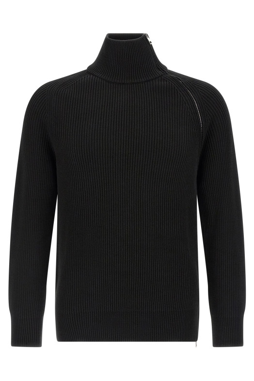 Zip sweater Black