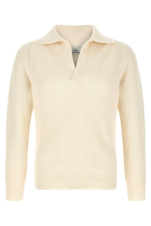 Polo sweater White