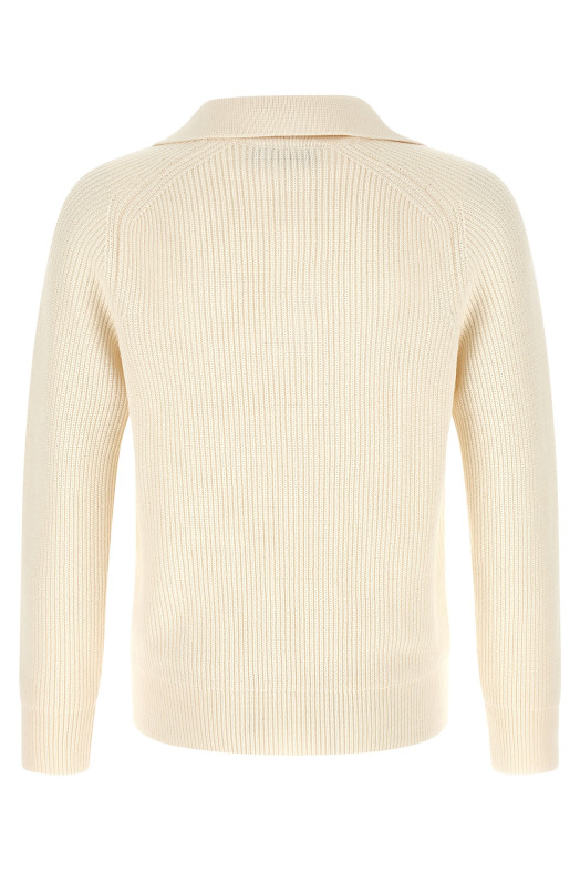 Polo sweater White
