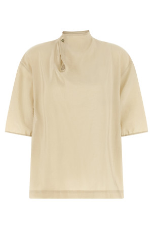 'Soft Collar' top Beige