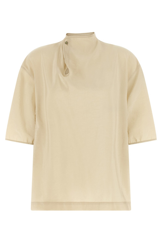 'Soft Collar' top Beige