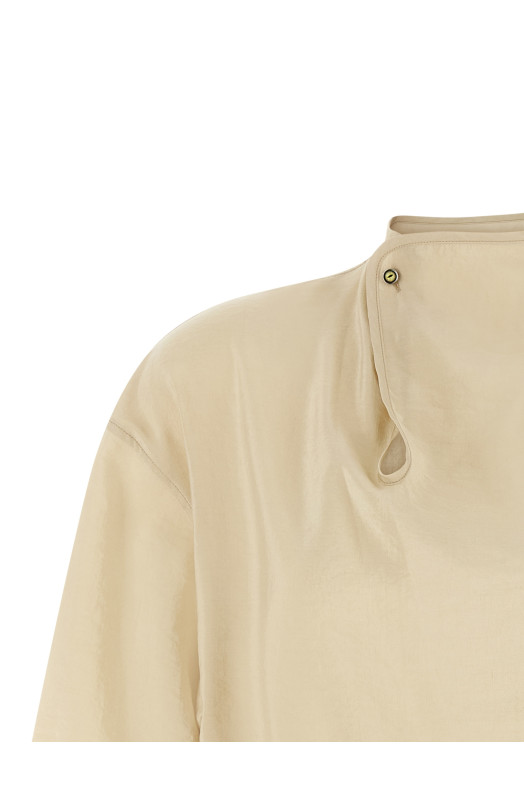 'Soft Collar' top Beige