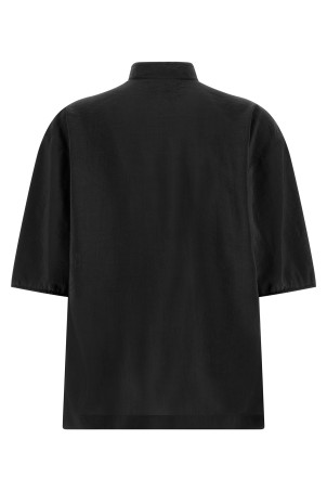 'Soft Collar' top Black