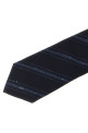Flamed stripe tie Blue