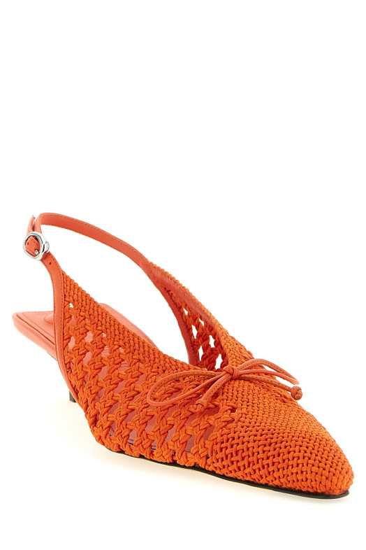 'Les Slingbacks Cubisto B' slingback orange