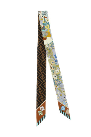 'Wrappy' double-face bandeau Multicolor