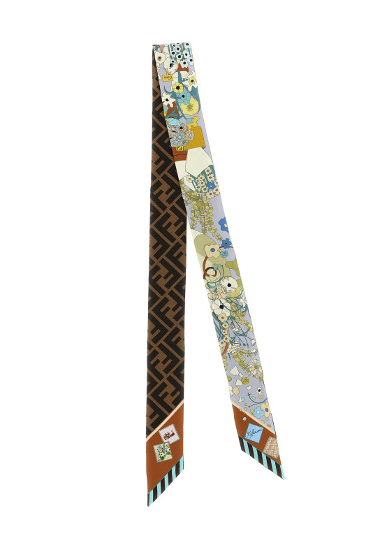 'Wrappy' double-face bandeau Multicolor