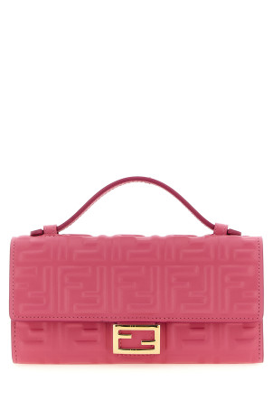 'Continental Baguette' wallet on chain Fuchsia