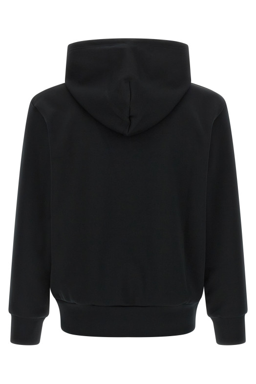 'Red Emblem' patch hoodie Black