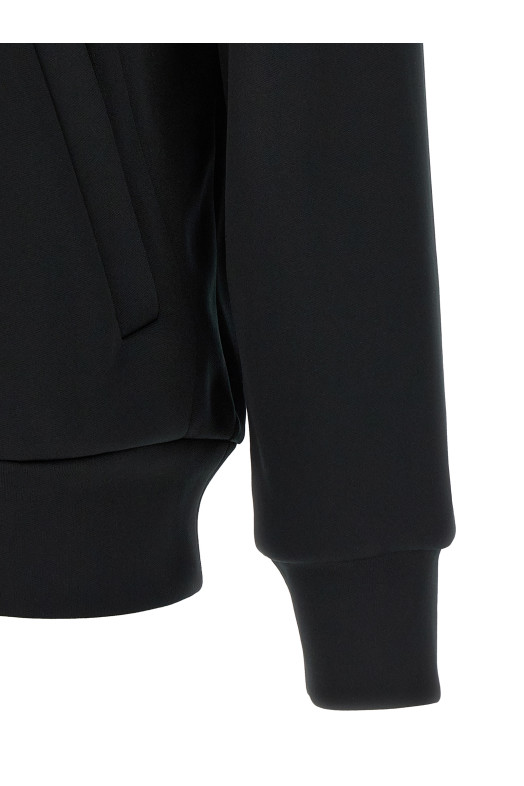 'Red Emblem' patch hoodie Black