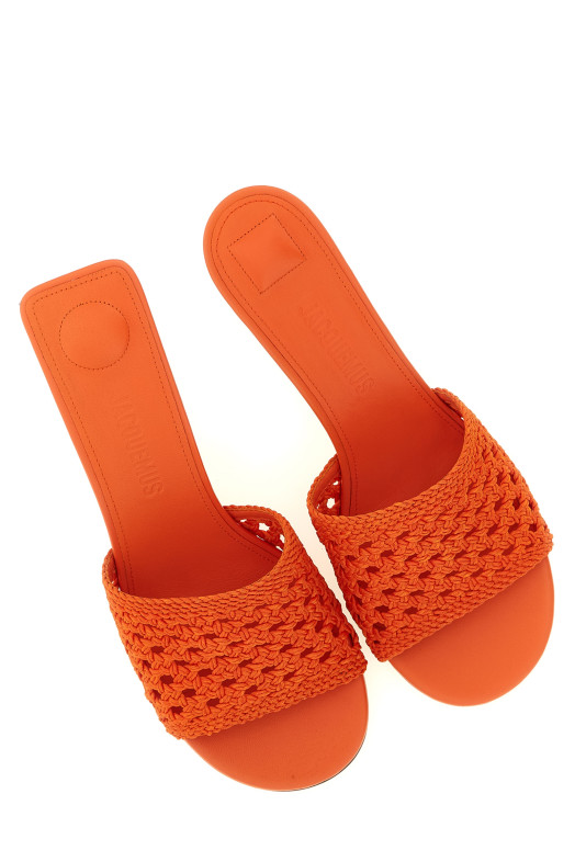 'Les Mules Cubisto' sandals orange