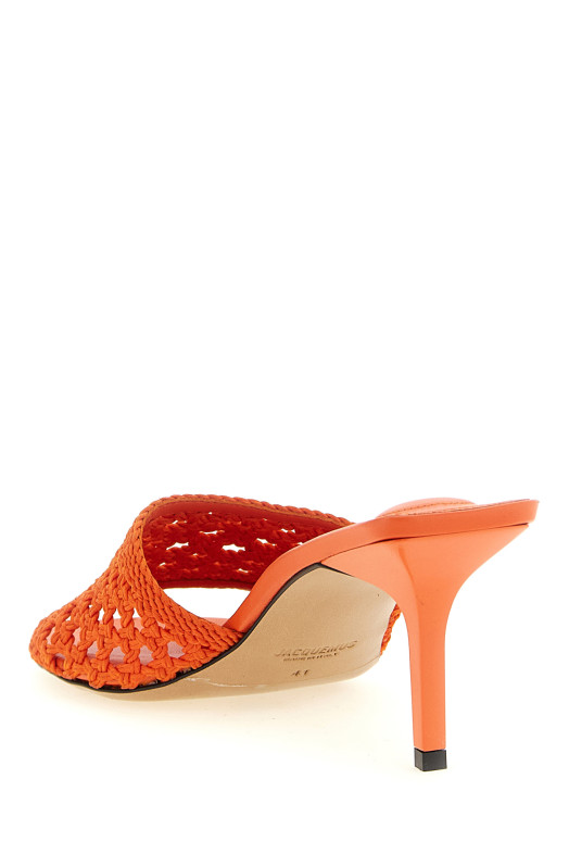 'Les Mules Cubisto' sandals orange