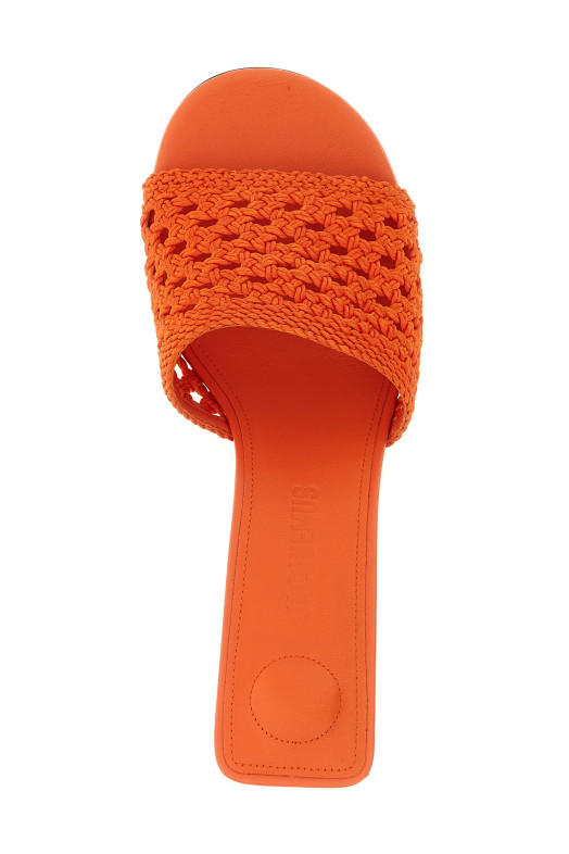 'Les Mules Cubisto' sandals orange