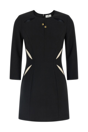 Sheath dress Black-grey