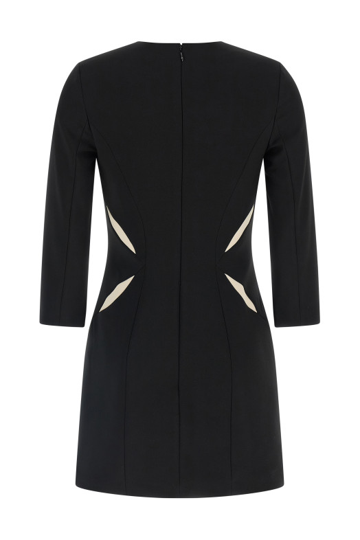 Sheath dress Black-grey