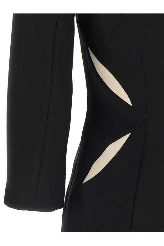 Sheath dress Black-grey