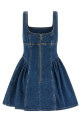 Denim mini dress Blue