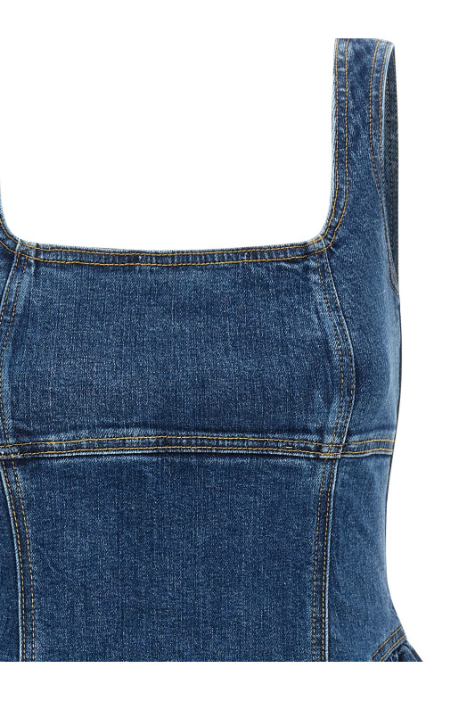 Denim mini dress Blue