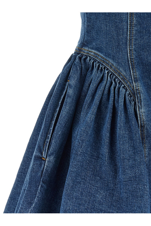 Denim mini dress Blue