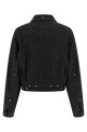 Denim blouson Black