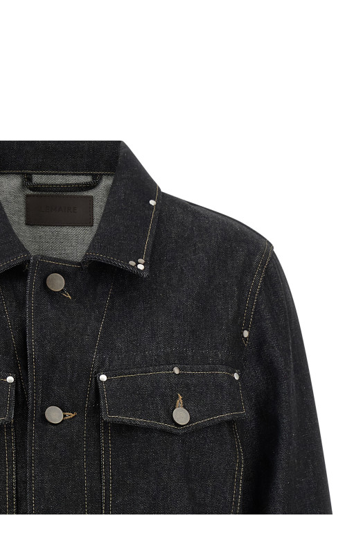 Denim blouson Black