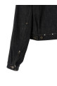 Denim blouson Black