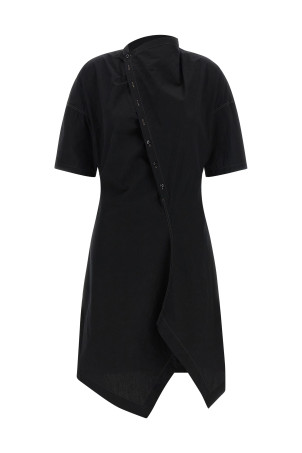 'Soft collar' dress Black