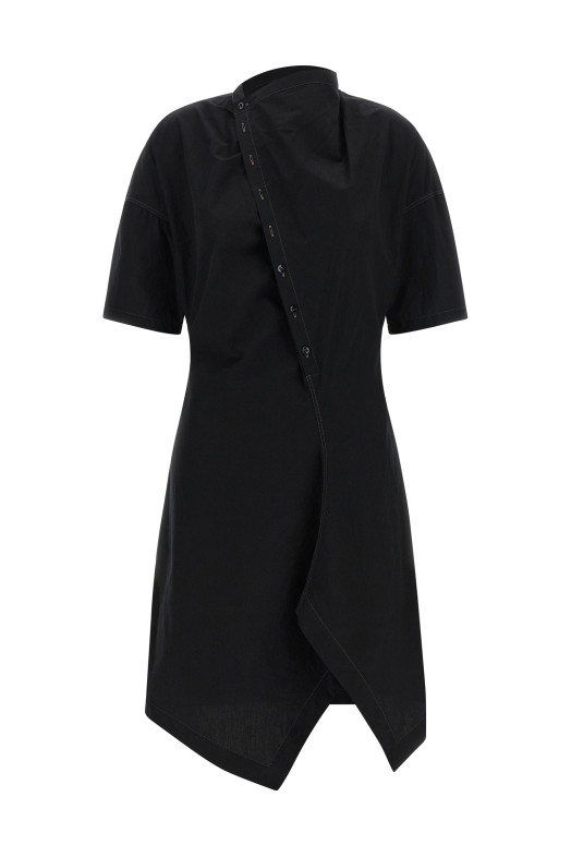 'Soft collar' dress Black