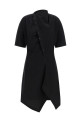 'Soft collar' dress Black
