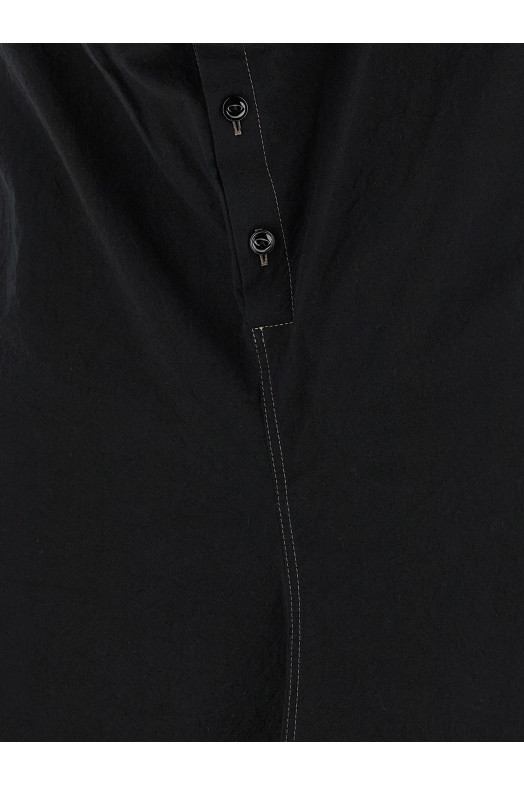 'Soft collar' dress Black