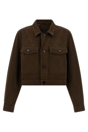 Blouson crop Brown