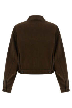 Blouson crop Brown