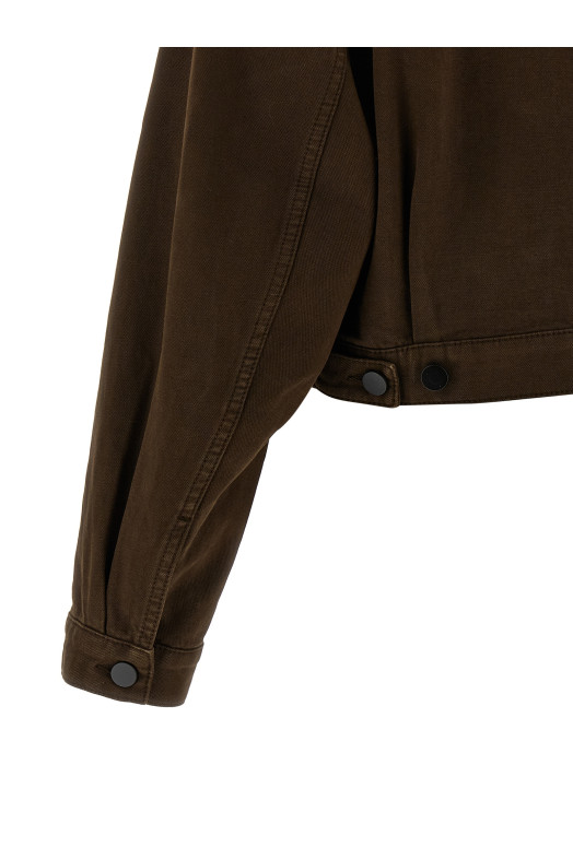 Blouson crop Brown