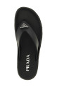 Triangle logo sandals Black