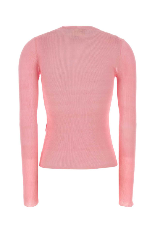 Pink silk t-shirt KHAITE (18087325K325)