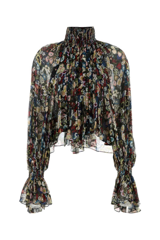 Printed crepe blouse KHAITE (24323372W3372)