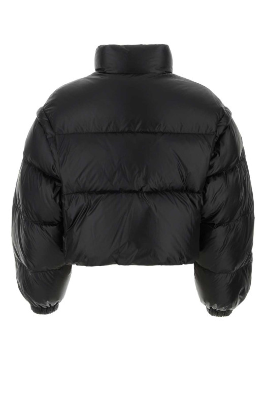 Black nylon down jacket Black PRADA (291805S22211A9)
