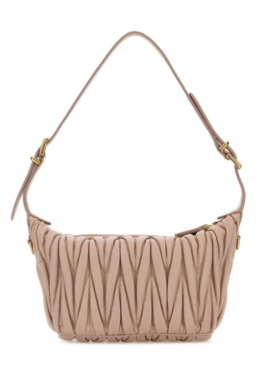 Pink leather handbag MIU MIU (5BP100AN88)