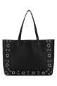 Black leather VLogo Signature shopping bag Black VALENTINO GARAVANI (6W0B0R79MJL)