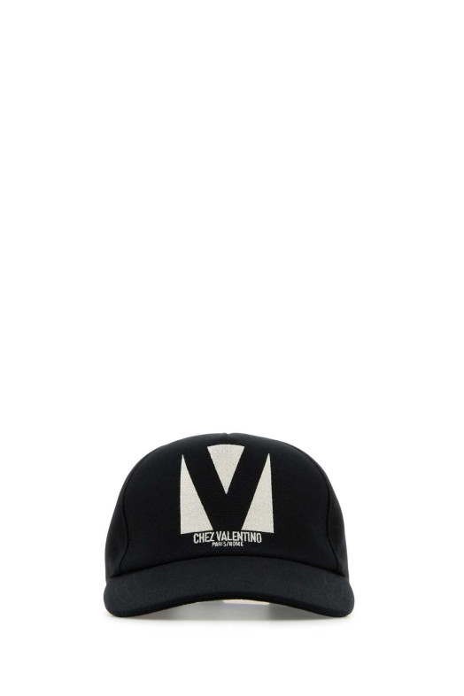 Black cotton baseball cap VALENTINO GARAVANI (6Y2HDA41WGJ)