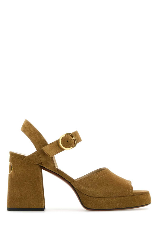 Mustard suede VLogo Signature sandals VALENTINO GARAVANI (7W2S0MI1DHU)