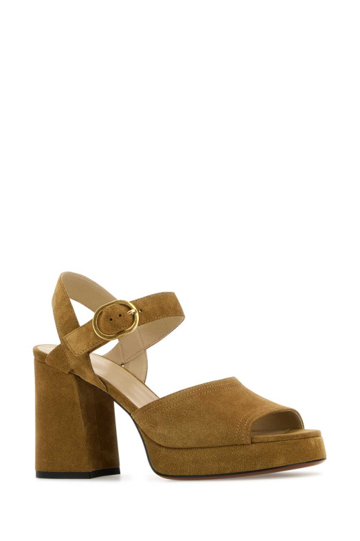 Mustard suede VLogo Signature sandals VALENTINO GARAVANI (7W2S0MI1DHU)