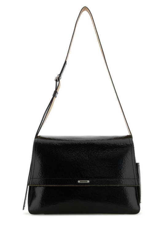 Black leather The Slouch crossbody bag ALEXANDER MCQUEEN (8044611AATT)