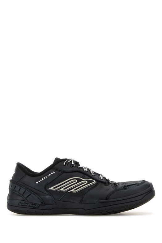 Slate leather Hamptons sneakers Black BALENCIAGA (841765WCURB)